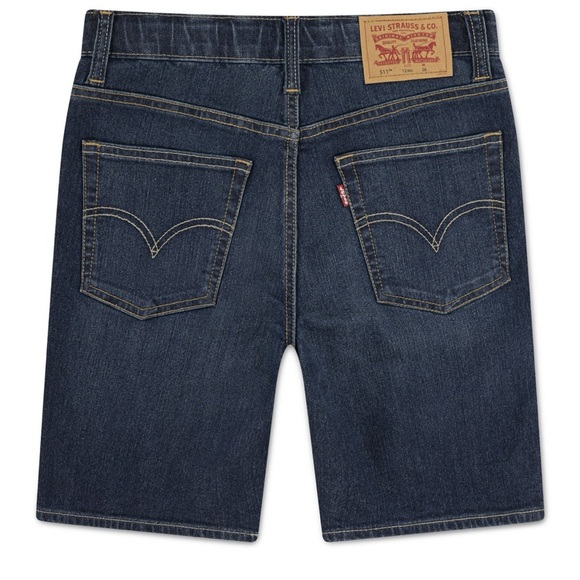 NIP! Levi's Kids Blue Denim Shorts - Picture 4 of 10